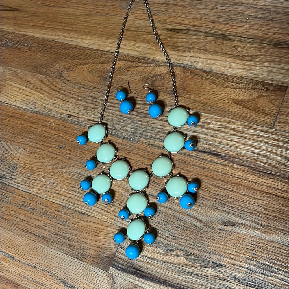Blue and green necklace